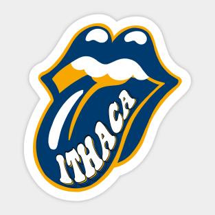 ithaca lips Sticker